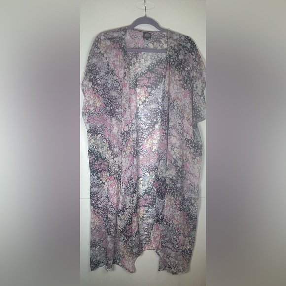 Bobeau Multicolor Floral Sheer Kimono/Cardigan/Duster.coquette.fairy.whimisgoth - Picture 1 of 6